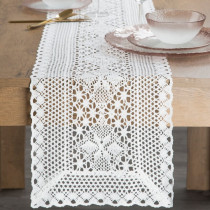Boho ažúrový obrus 32x140 cm Megy biely Boho ažúrový obrus 32x140 cm Megy biely